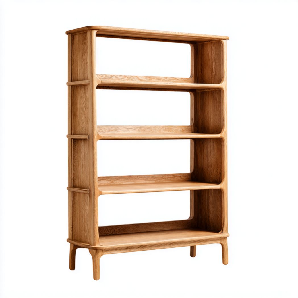 Bibliothèque en bois massif à quatre niveaux