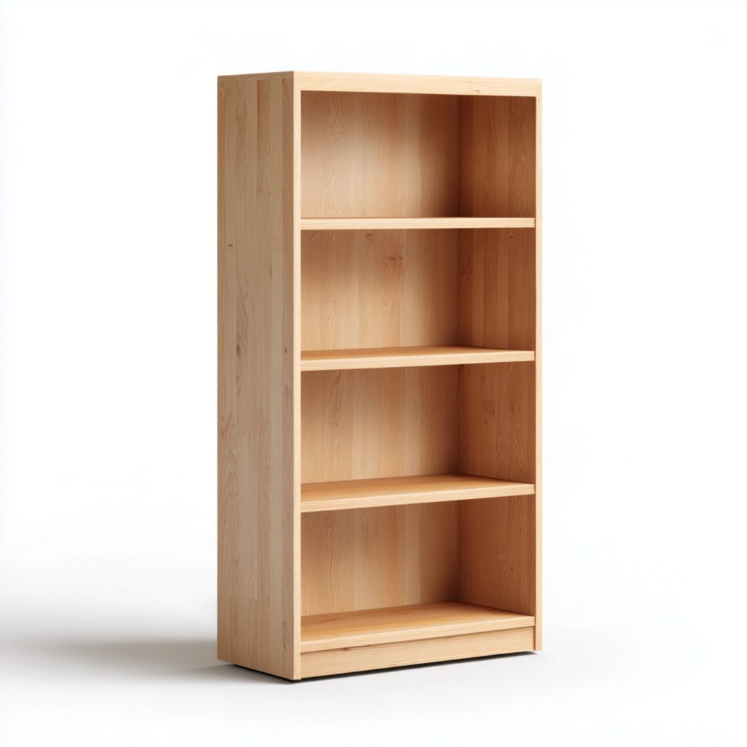 Étagère en bois massif à quatre niveaux