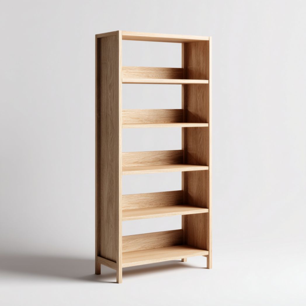 Bibliothèque en bois massif à cinq niveaux