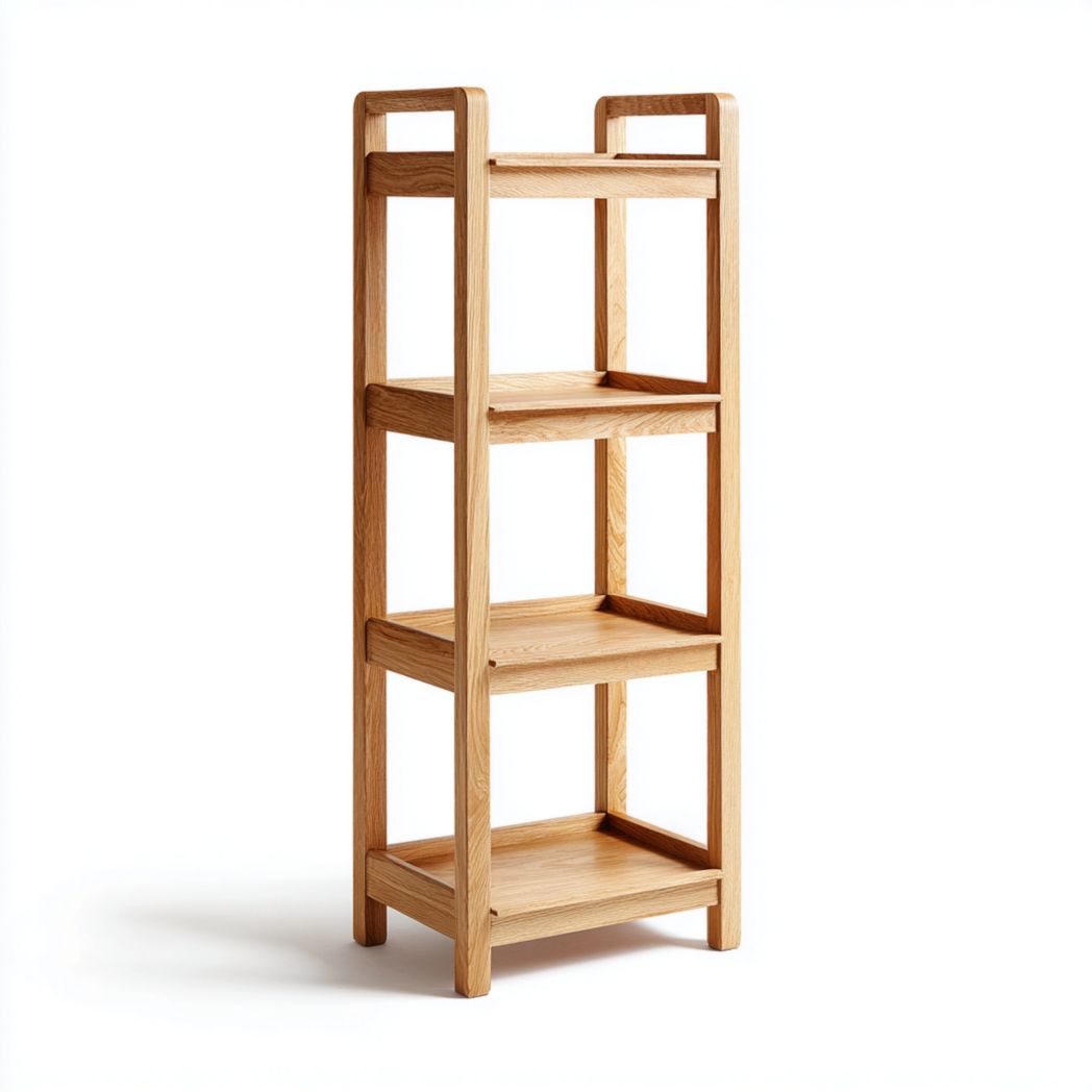 Étagère en bois à quatre niveaux