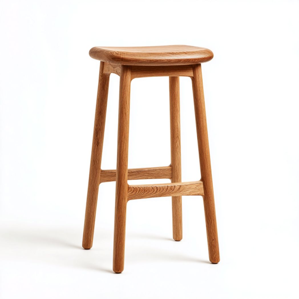 Tabouret de bar en bois massif