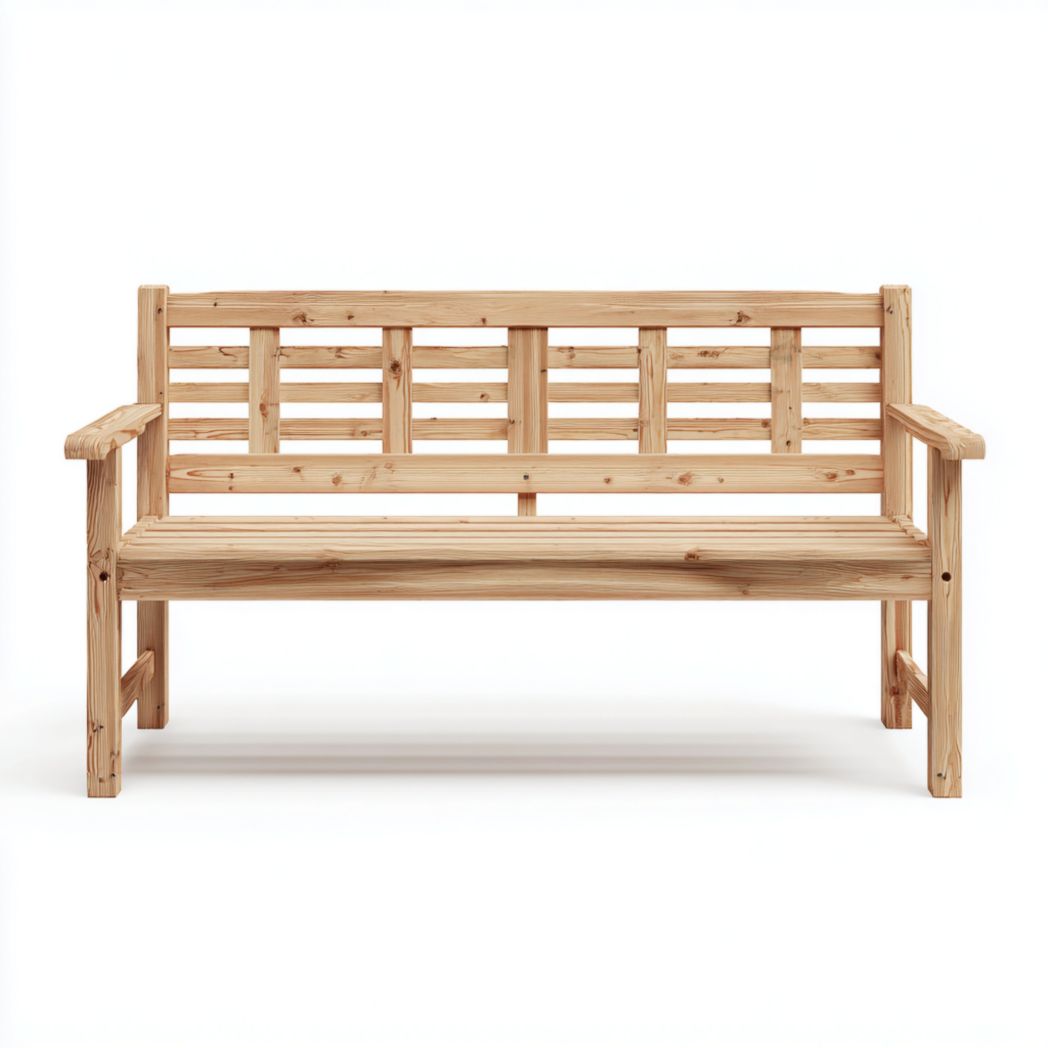 Banc de jardin en bois pour extérieur