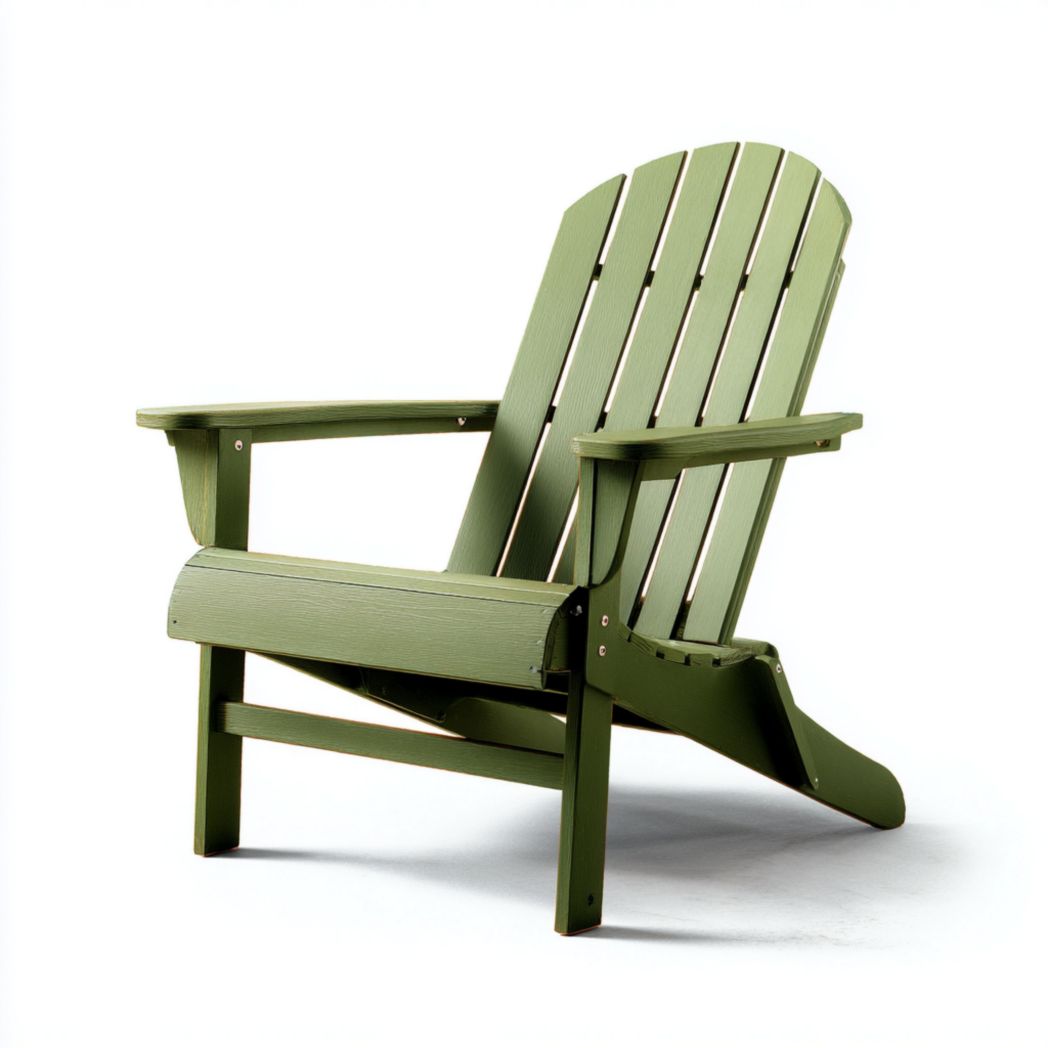 Fauteuil de jardin Adirondack en bois vert