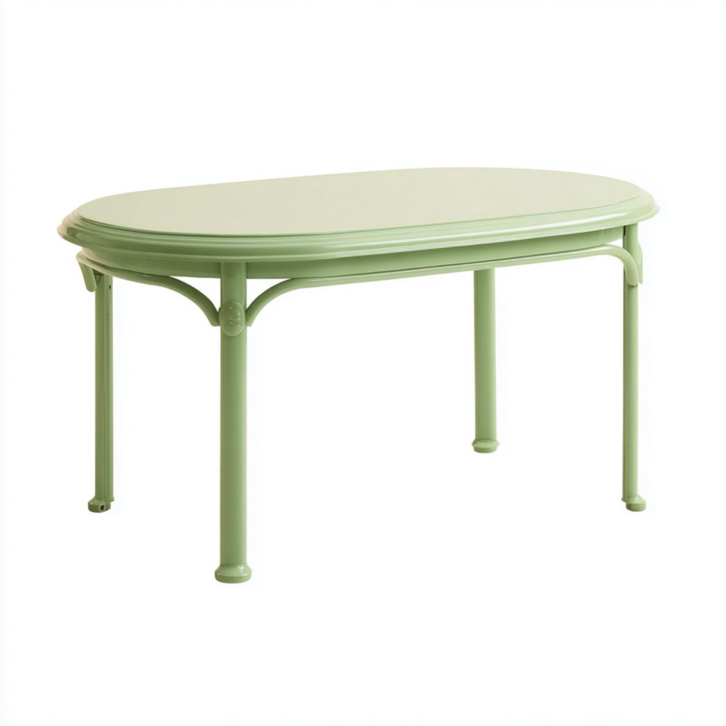 Table basse de jardin – Ovale vert clair