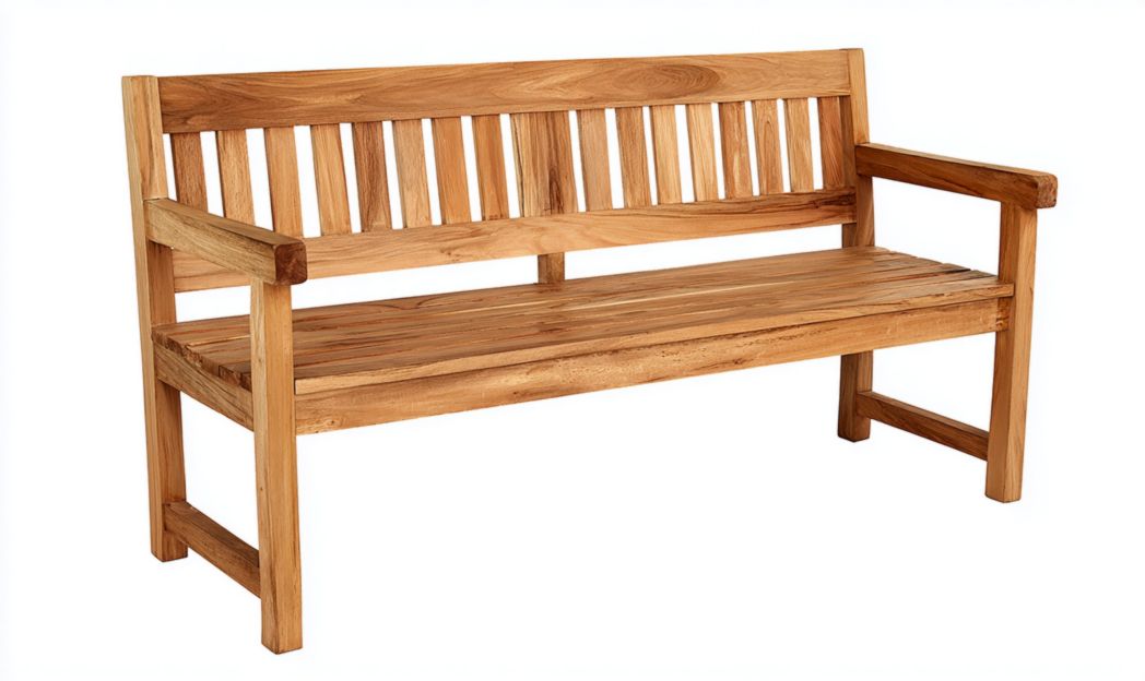 Banc de jardin en bois massif