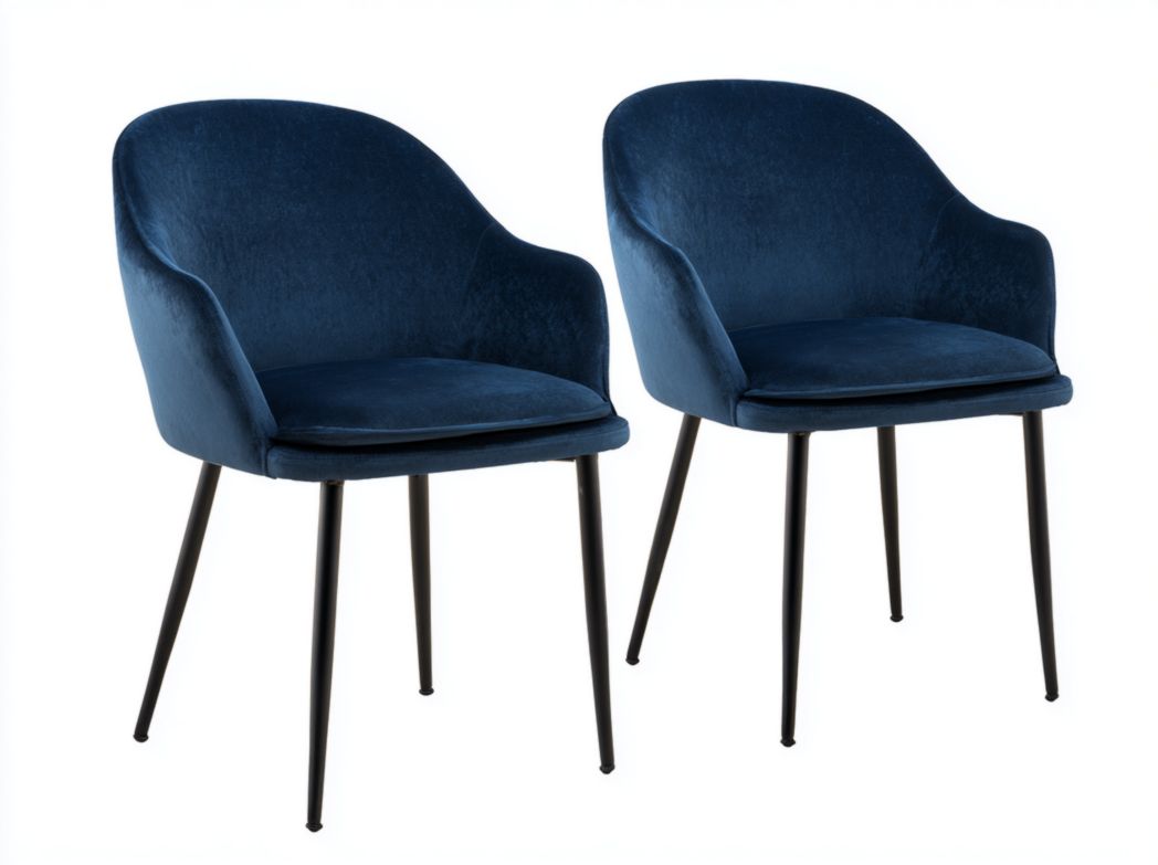 chaise-de-salle-à-manger-en-velours