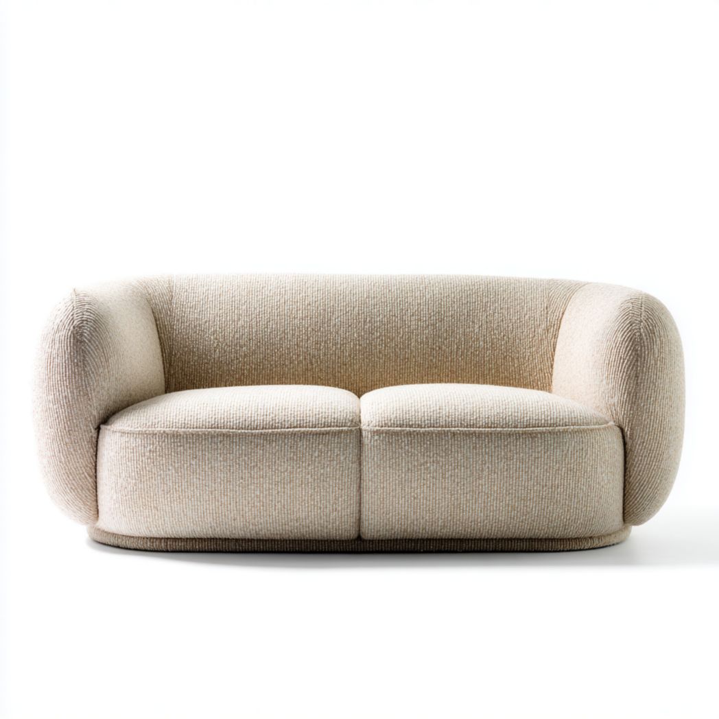 Canapé deux places beige