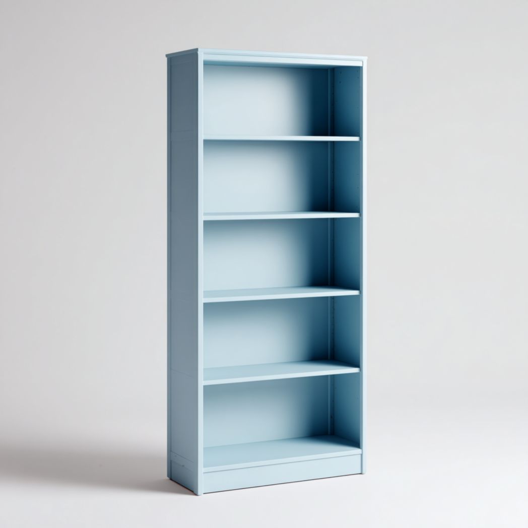 Bibliothèque en métal bleu à 5 niveaux