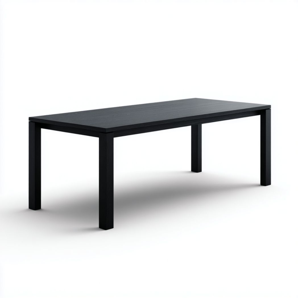 Table à manger entièrement noire