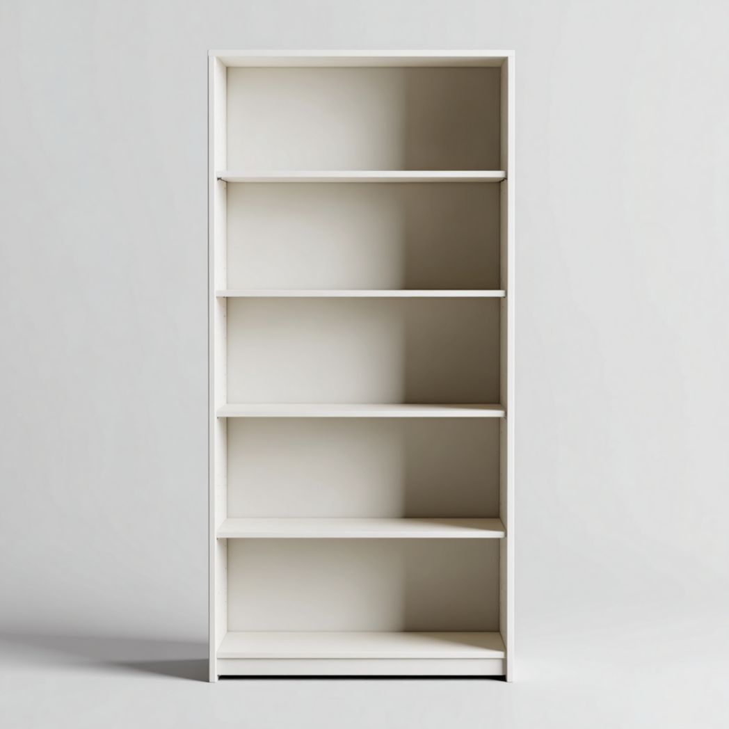Bibliothèque en bois blanc à 5 niveaux