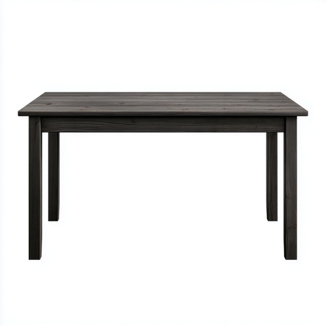 Table à manger rectangulaire en bois noir