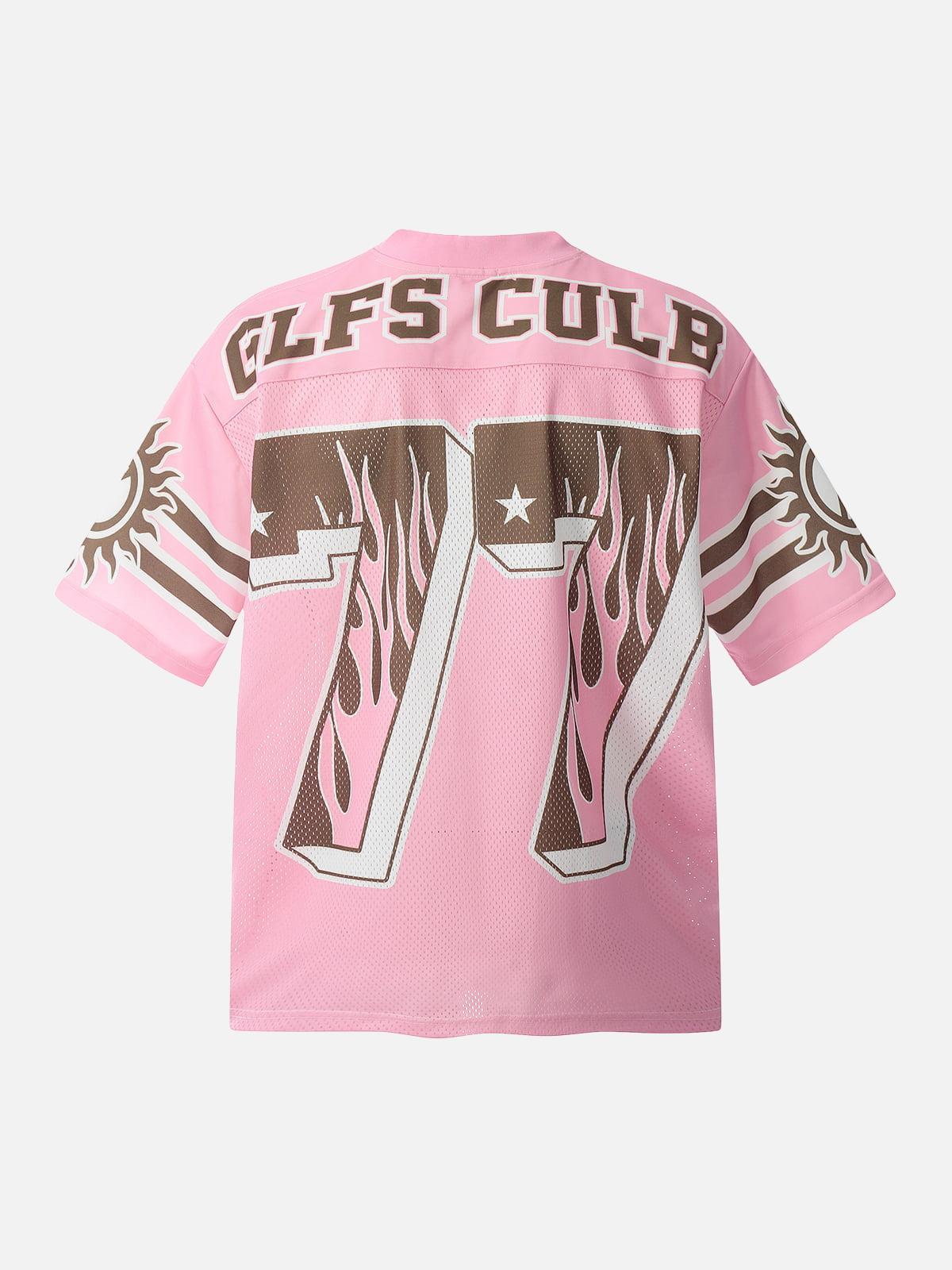 TALISHKO Pink Flame Print Jersey T-Shirt
