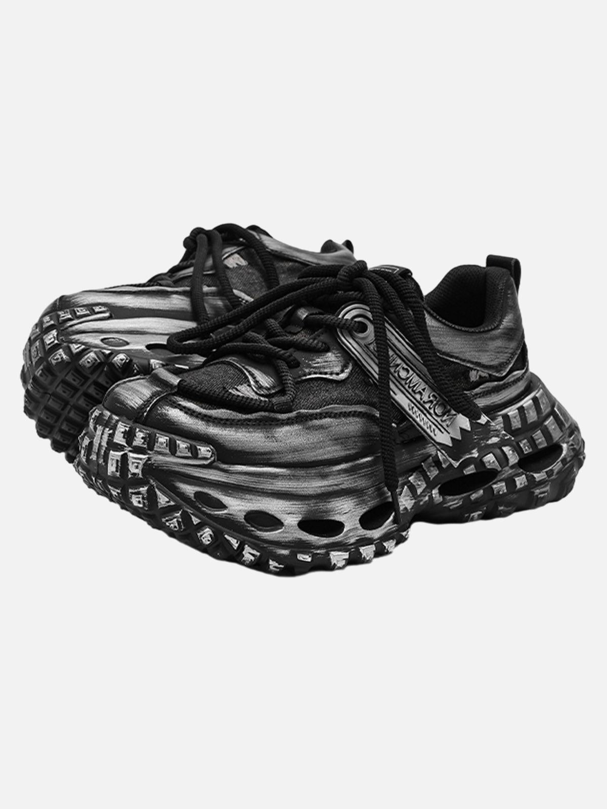 TALISHKO Retro Tire Sole Chunky Sneakers