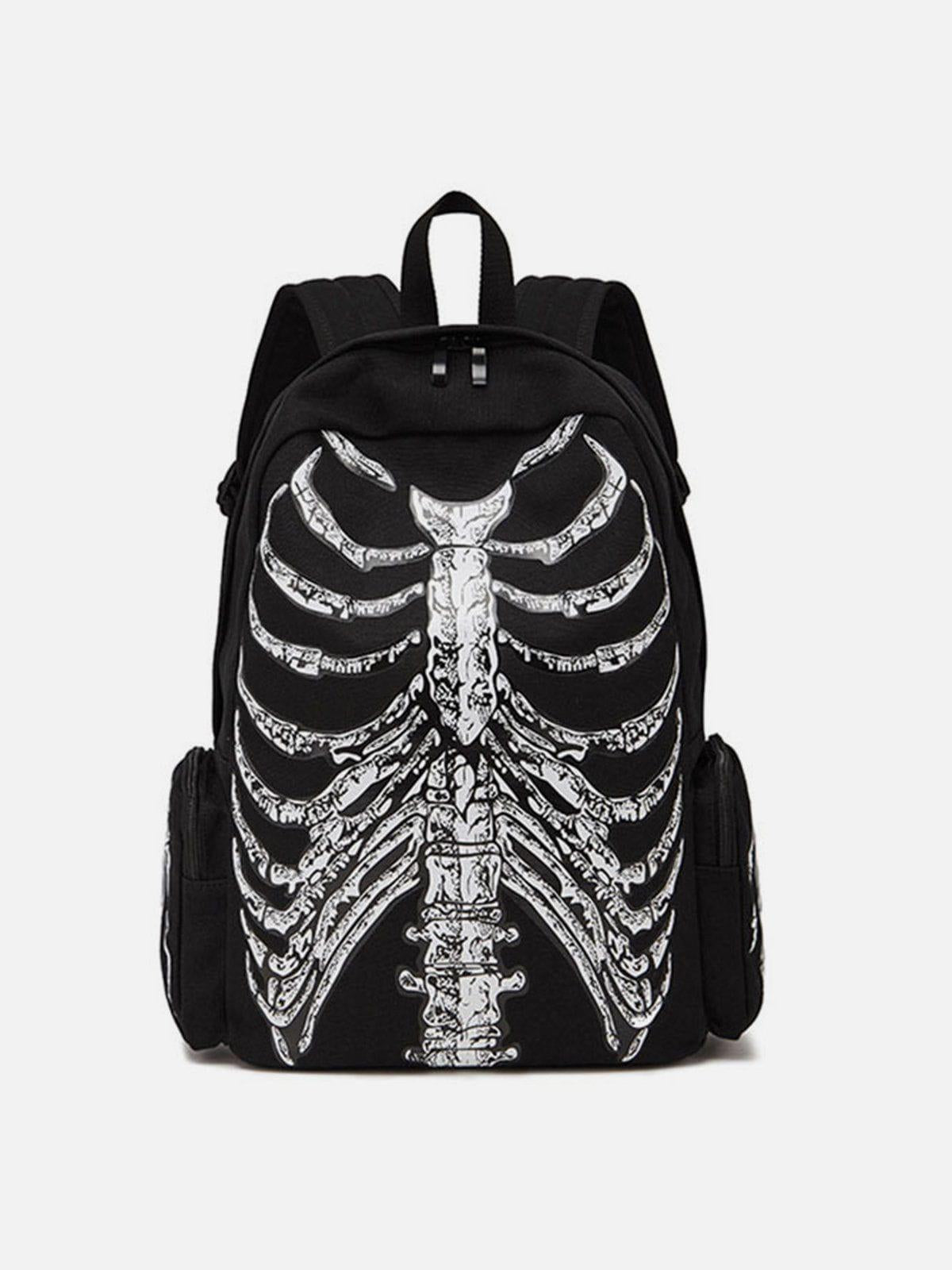 TALISHKO Vintage Skull Print Shoulder Bag