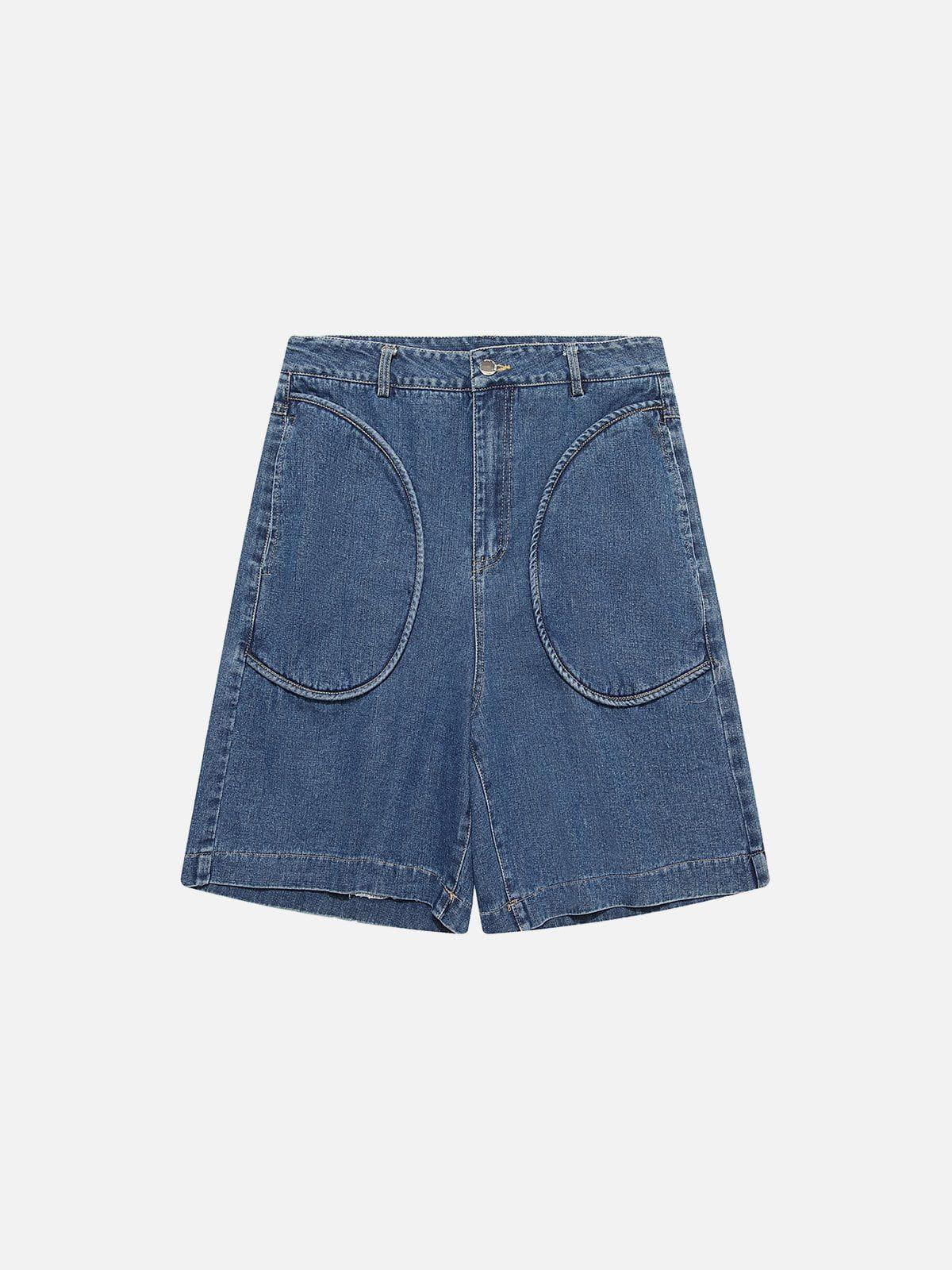 TALISHKO Curved Pockets Jorts