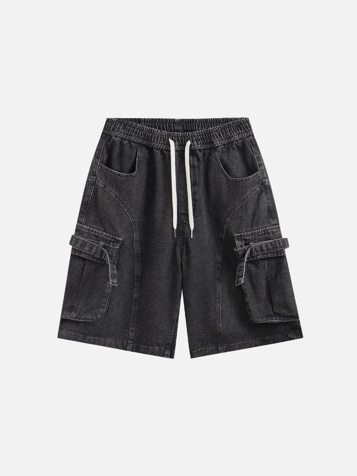 TALISHKO Multi Pocket Drawstring Jorts