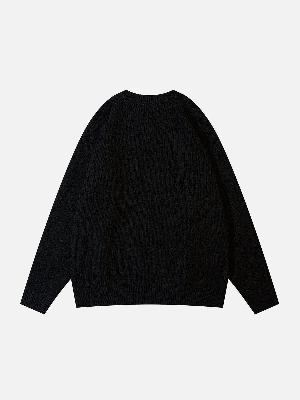 TALISHKO Spider Web Stars Graphic Sweater
