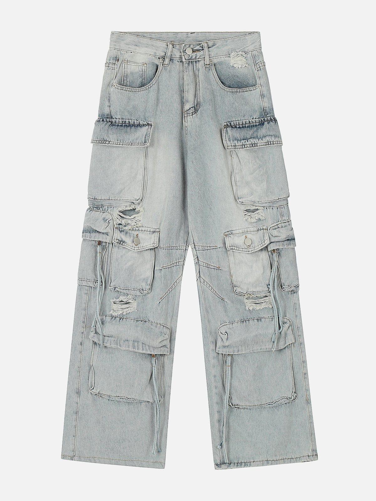 TALISHKO Multiple Pockets Washable Jeans