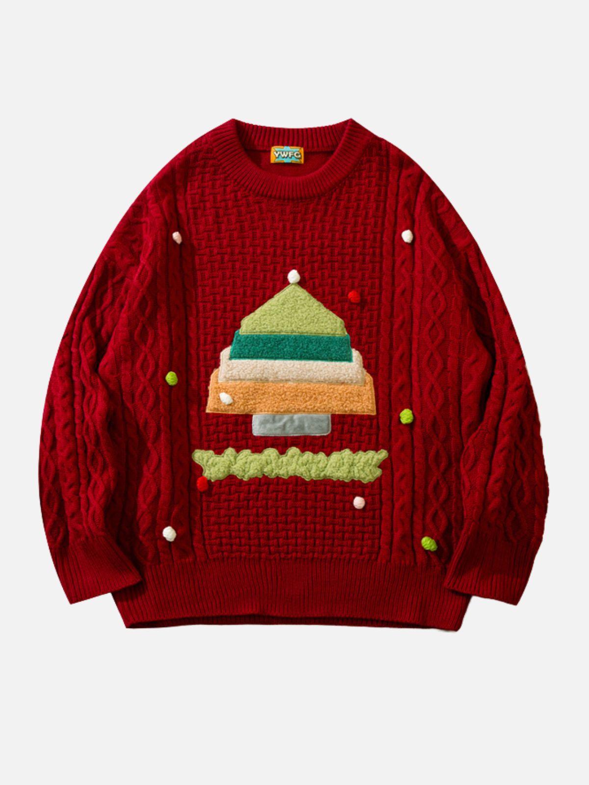 TALISHKO Christmas Tree Design Sweater