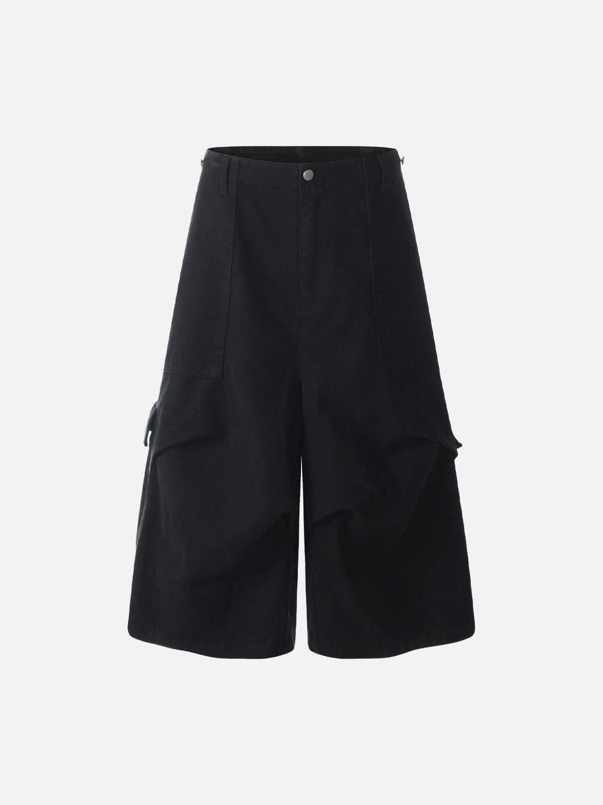 TALISHKO Distressed Multi-Pocket Cargo Jorts