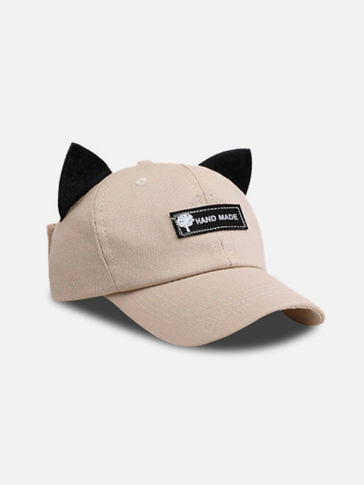 TALISHKO Cat Ears Aviator Glasses Baseball Hat