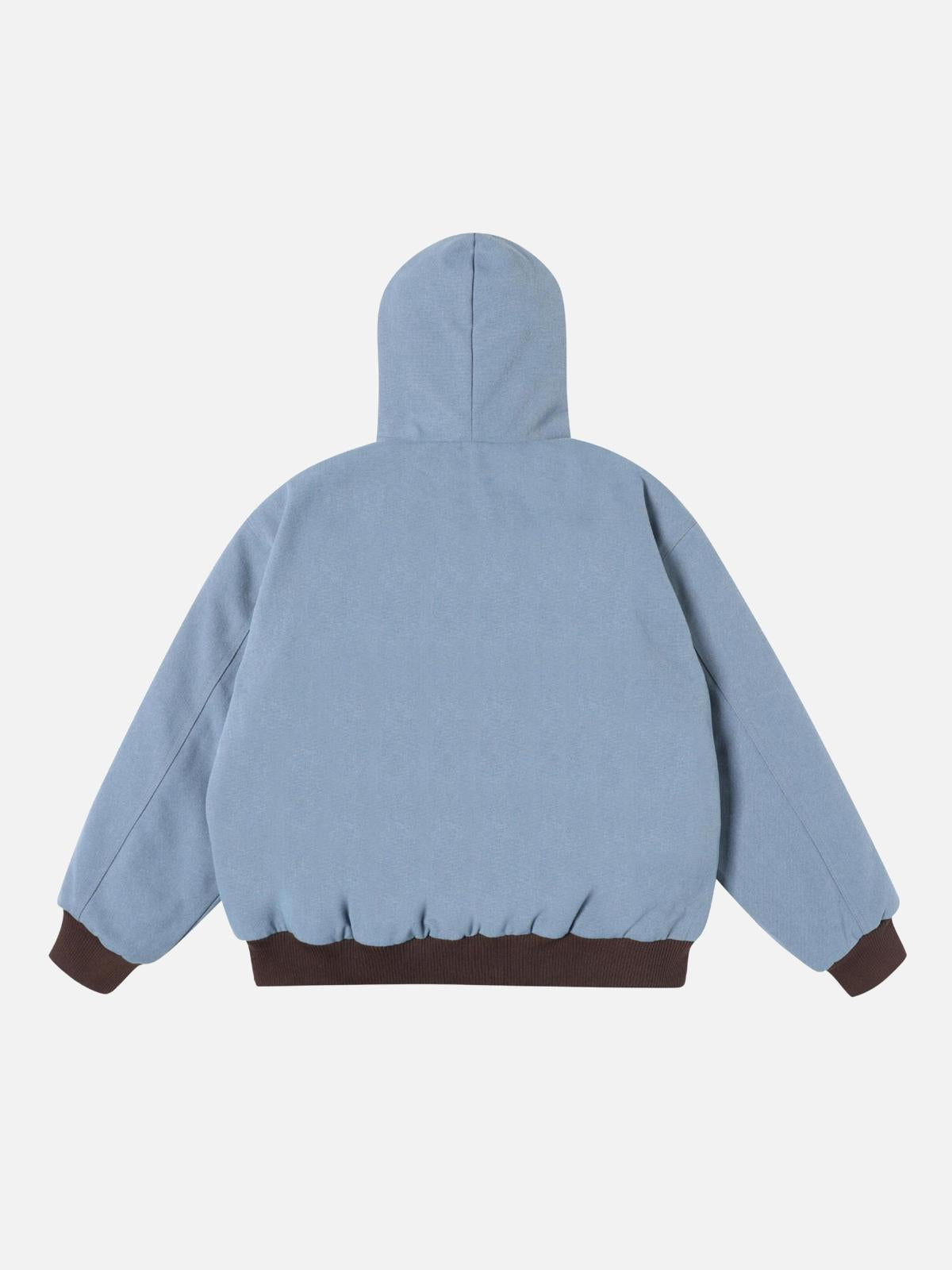 TALISHKO Washed Zip-Up Hooded Jacket