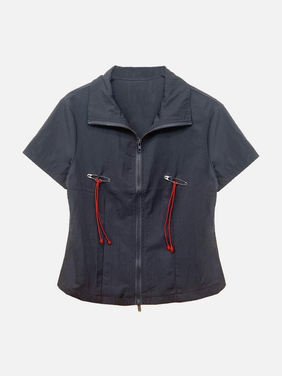 TALISHKO Lanyard Zipper Tee