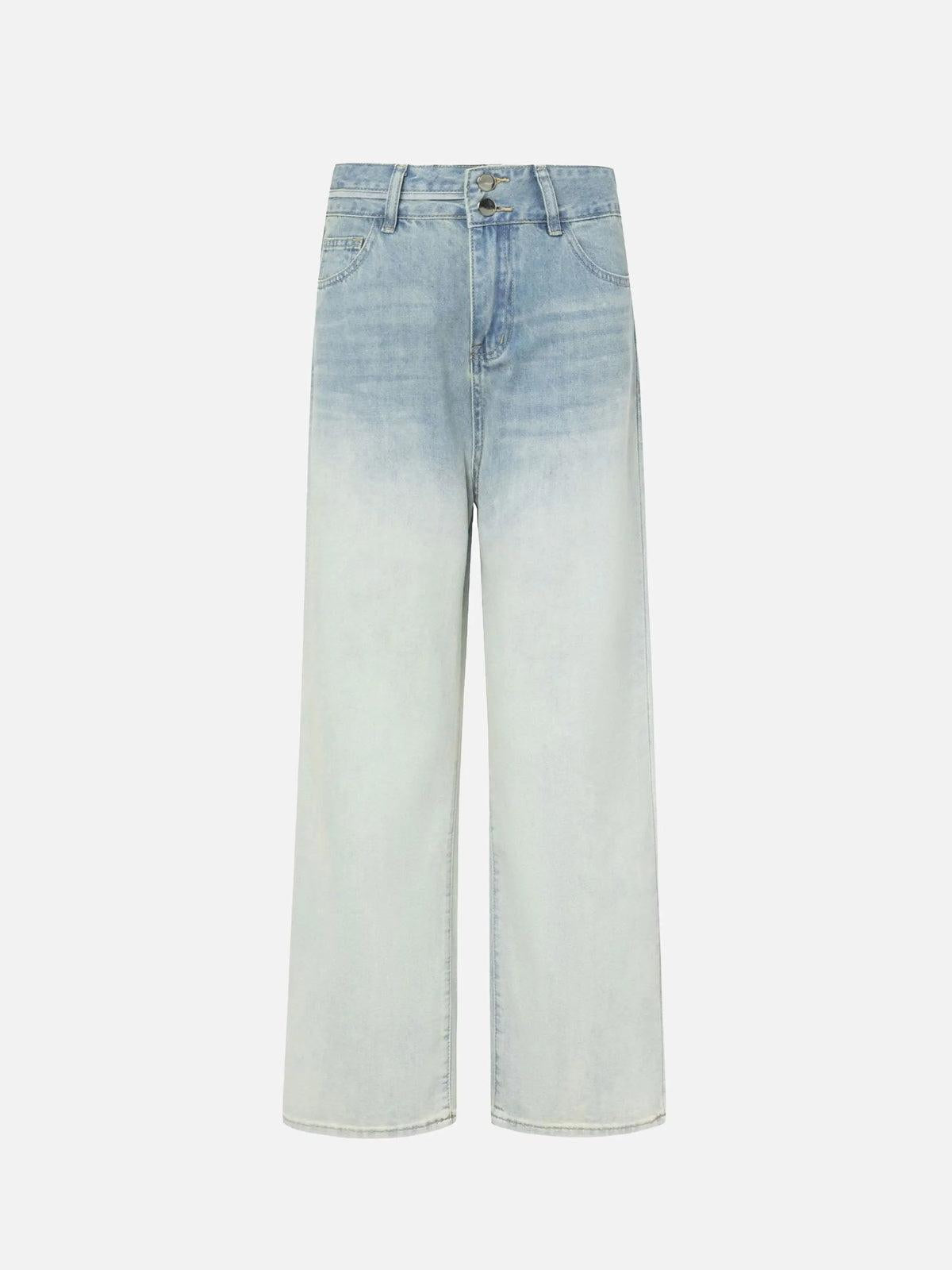 TALISHKO American Gradient Bleach Wash Vintage Jeans