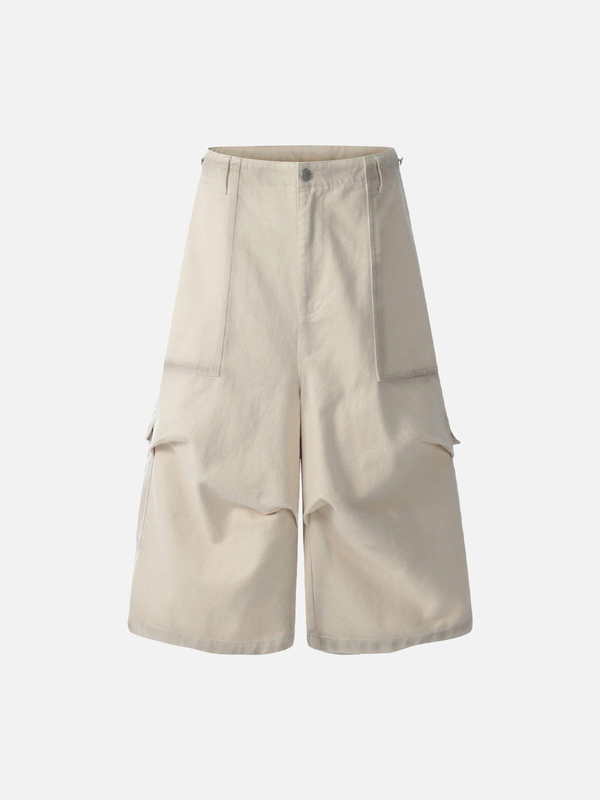 TALISHKO Distressed Multi-Pocket Cargo Jorts