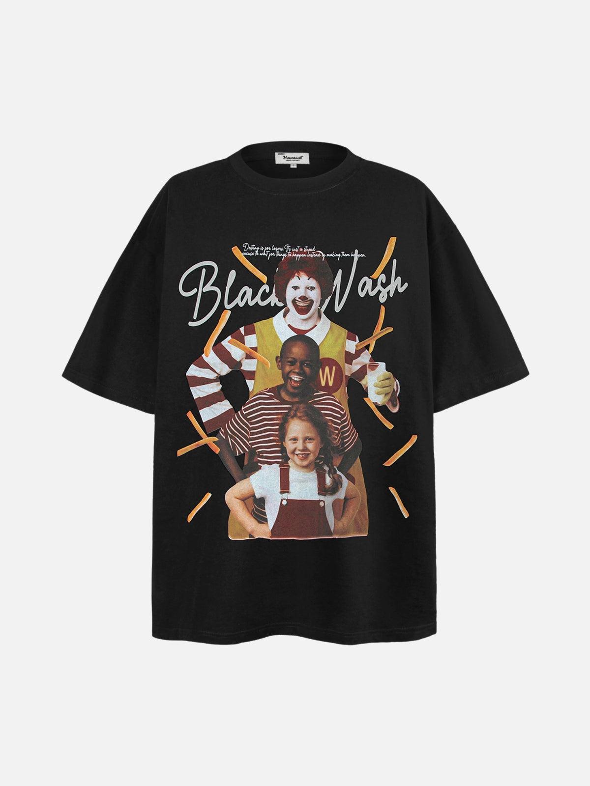 TALISHKO Black Wash Cultural Mashup Tee