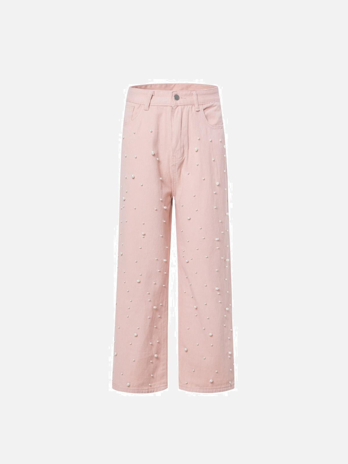 TALISHKO Beaded Straight Jeans