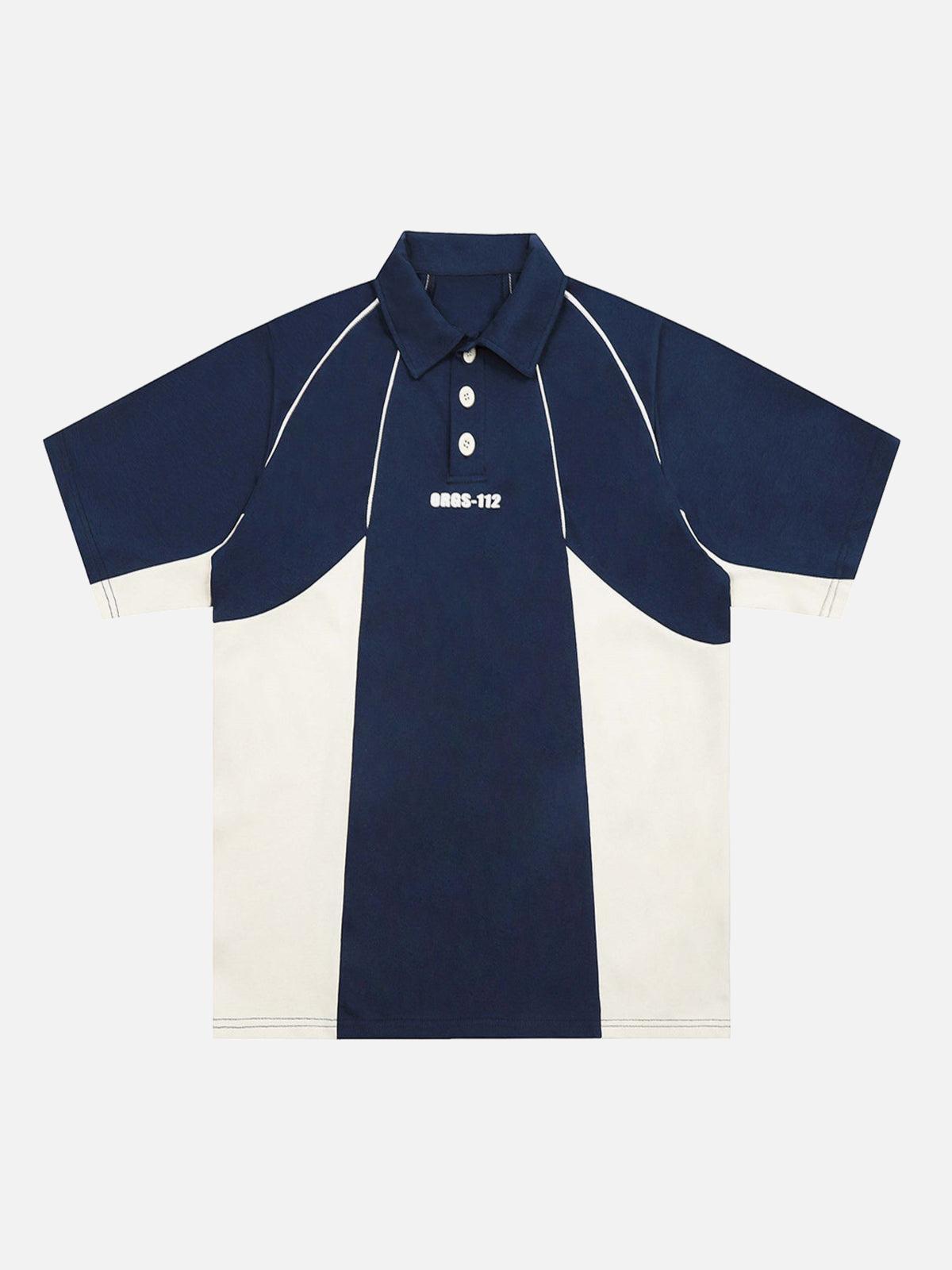TALISHKO Street Contrast Panel Polo Shirt