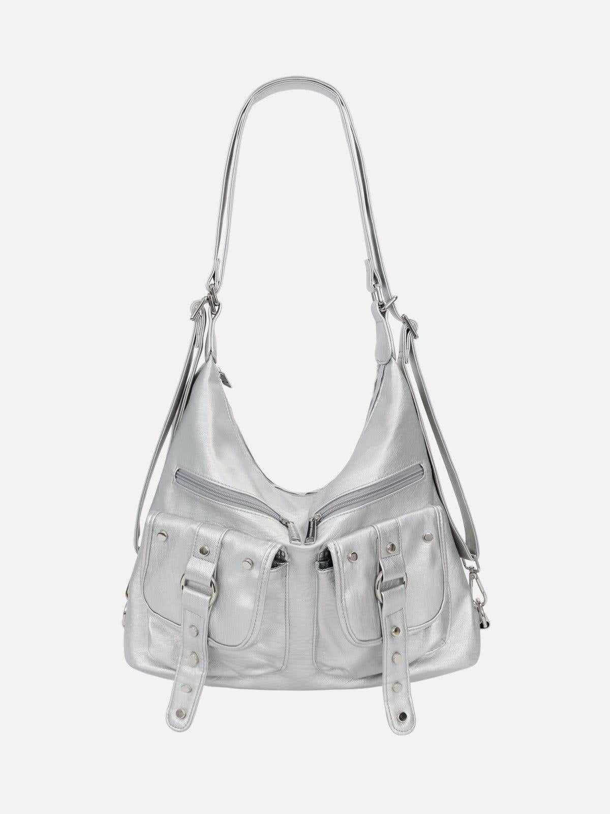 TALISHKO Basic Multi Pocket Faux Leather Bag