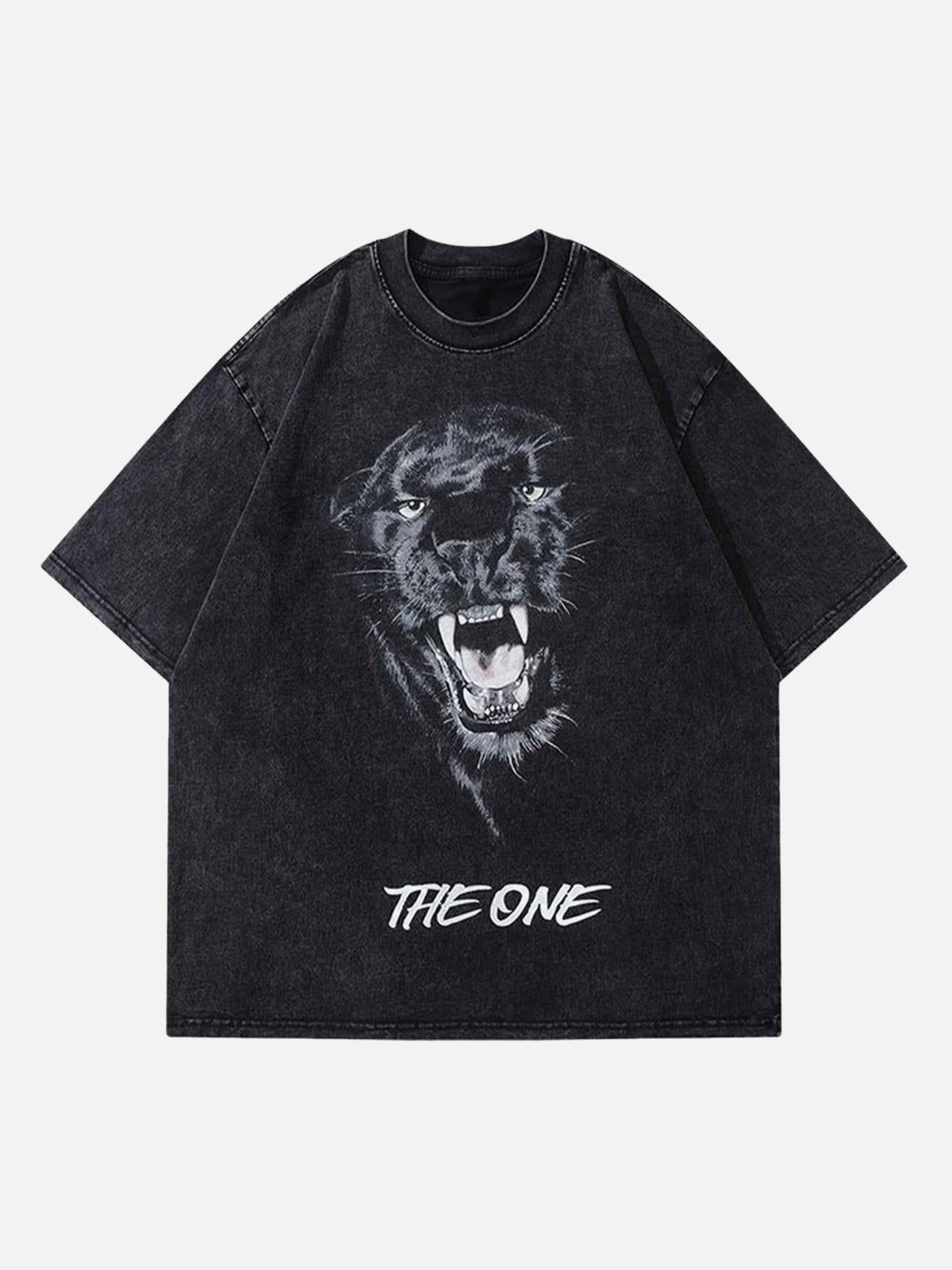 TALISHKO Black Panther Print T-Shirt