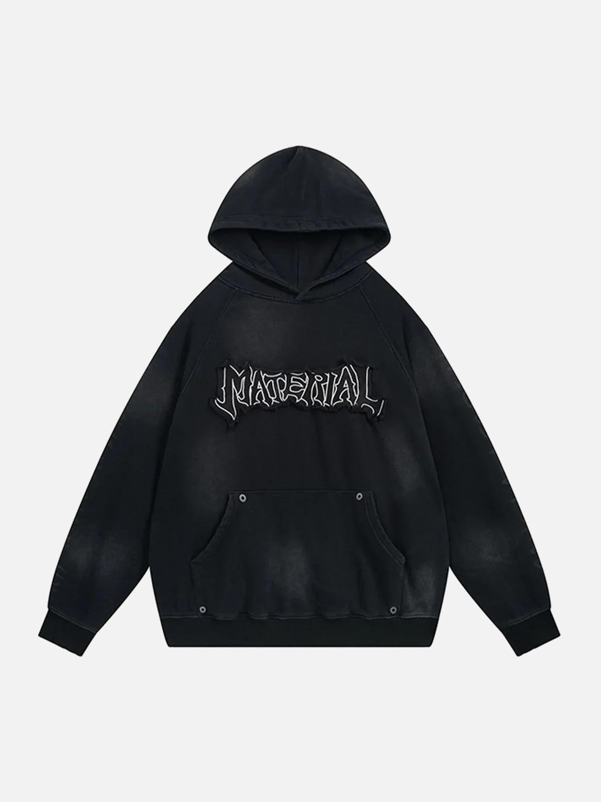 TALISHKO Wasteland Washed Patched Embroidered Hoodie