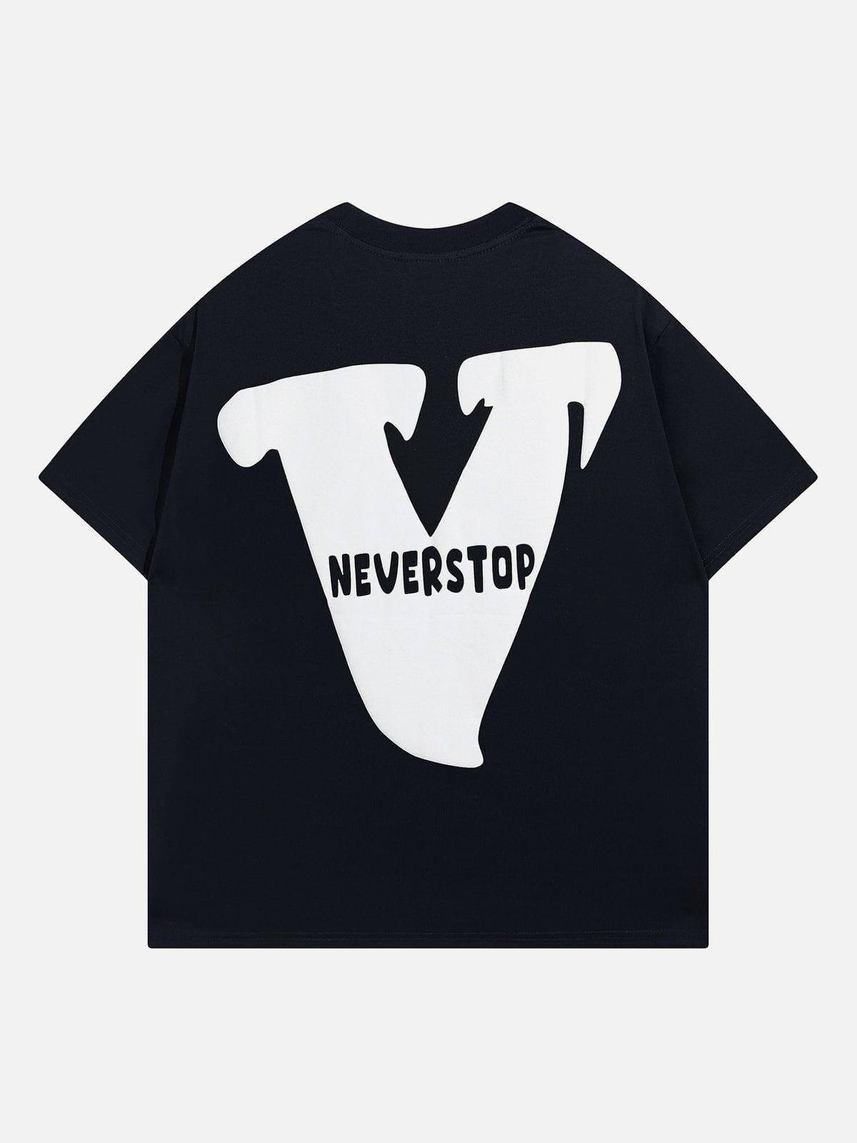 TALISHKO V Graphic Print Tee