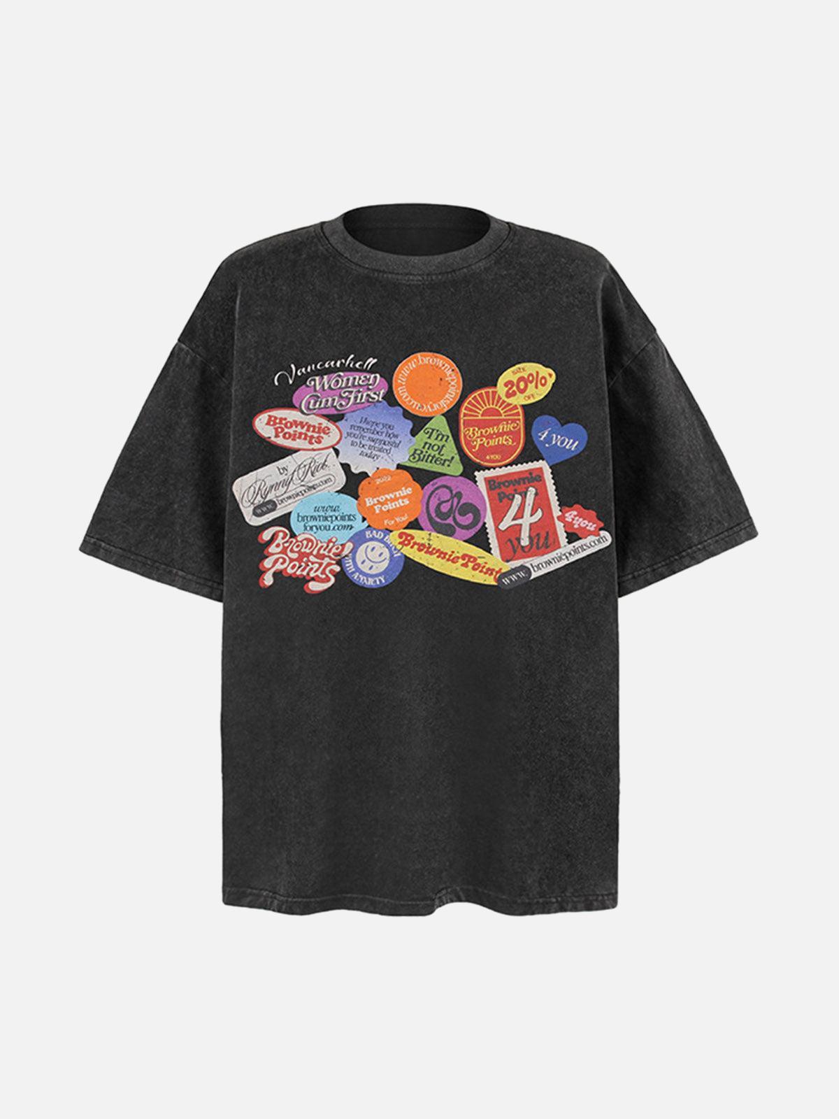 TALISHKO Graffiti Crew Neck T-Shirt
