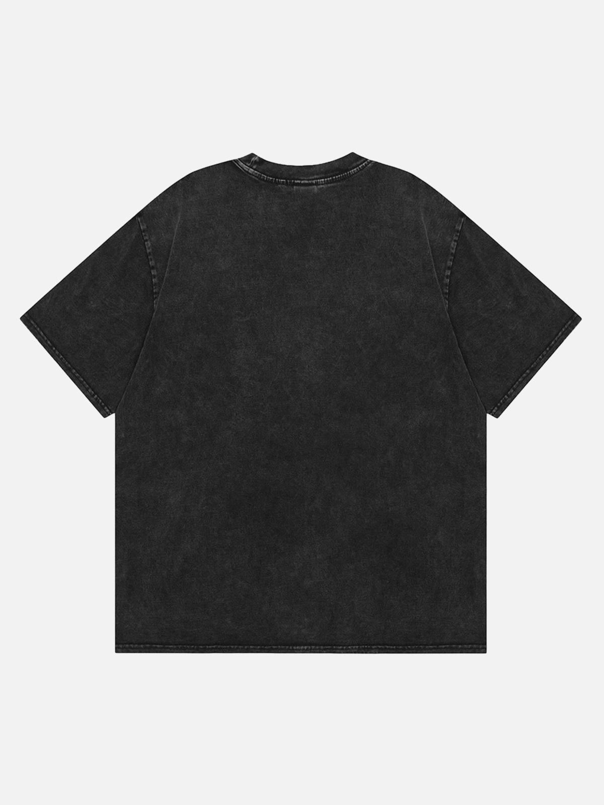 TALISHKO Hip Hop Skull Print T-Shirt