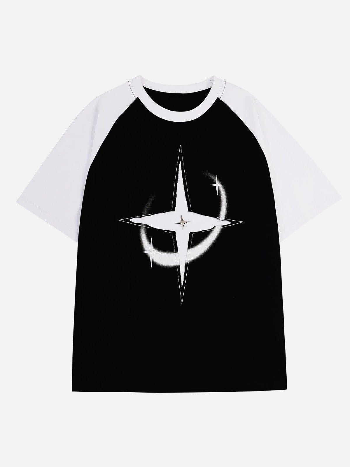 TALISHKO Color Blocking Deconstruct Star Tee