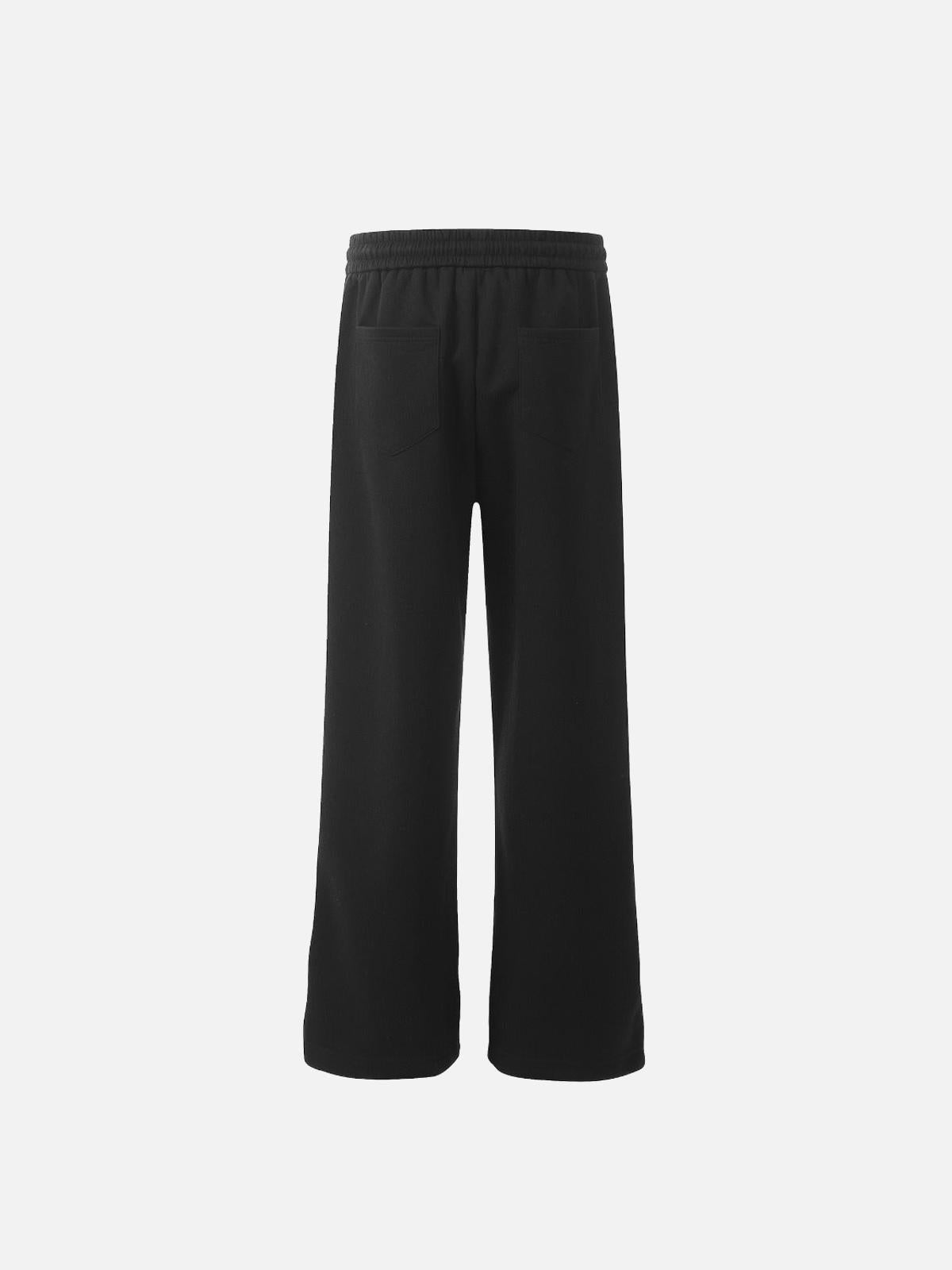 TALISHKO Lettering Print Straight-Leg Sweatpants