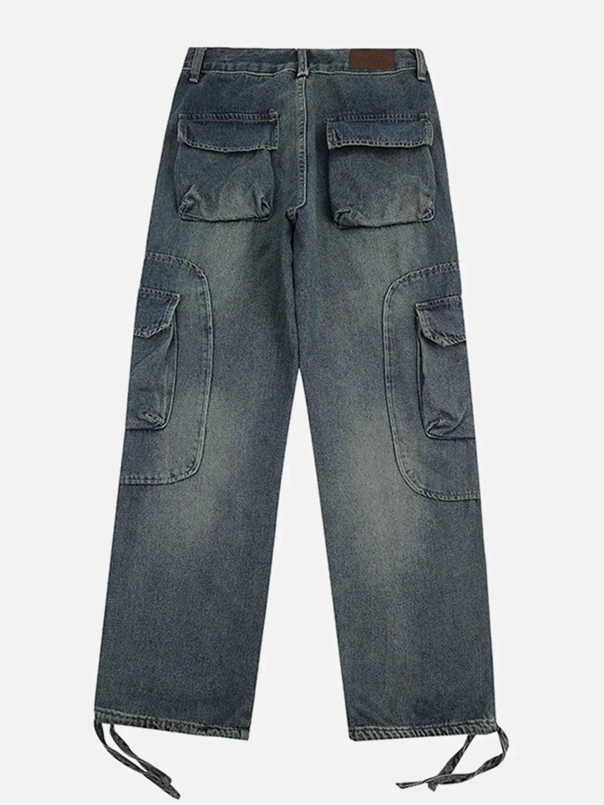 TALISHKO Multi-Pocket Cargo Jeans