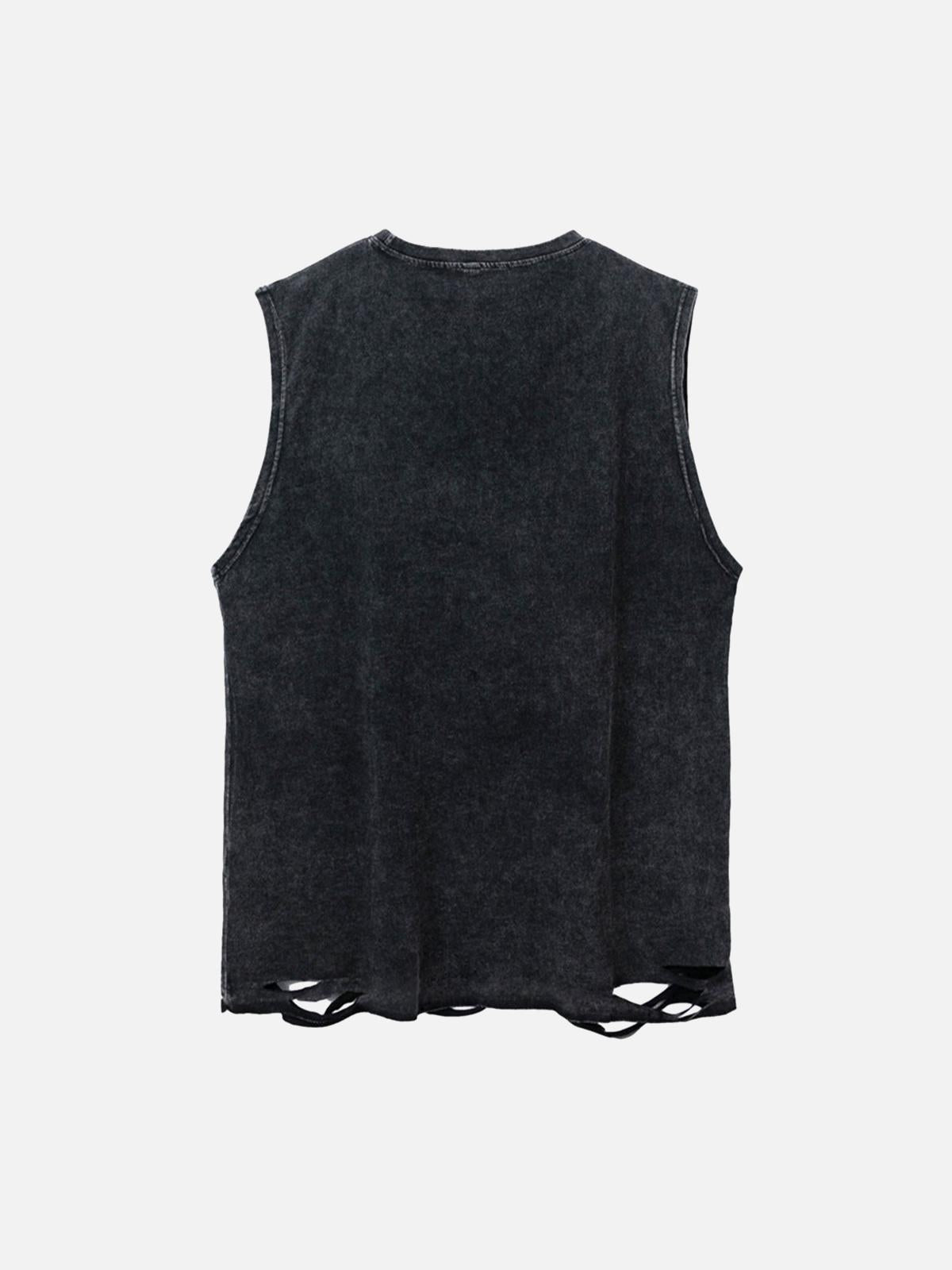TALISHKO Hip-Hop Loose Washed Undershirt