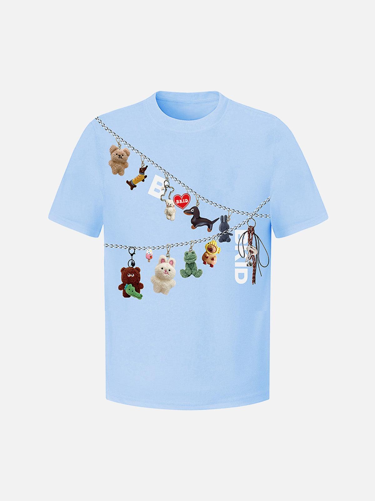 TALISHKO Fun Cartoon Print T-Shirt