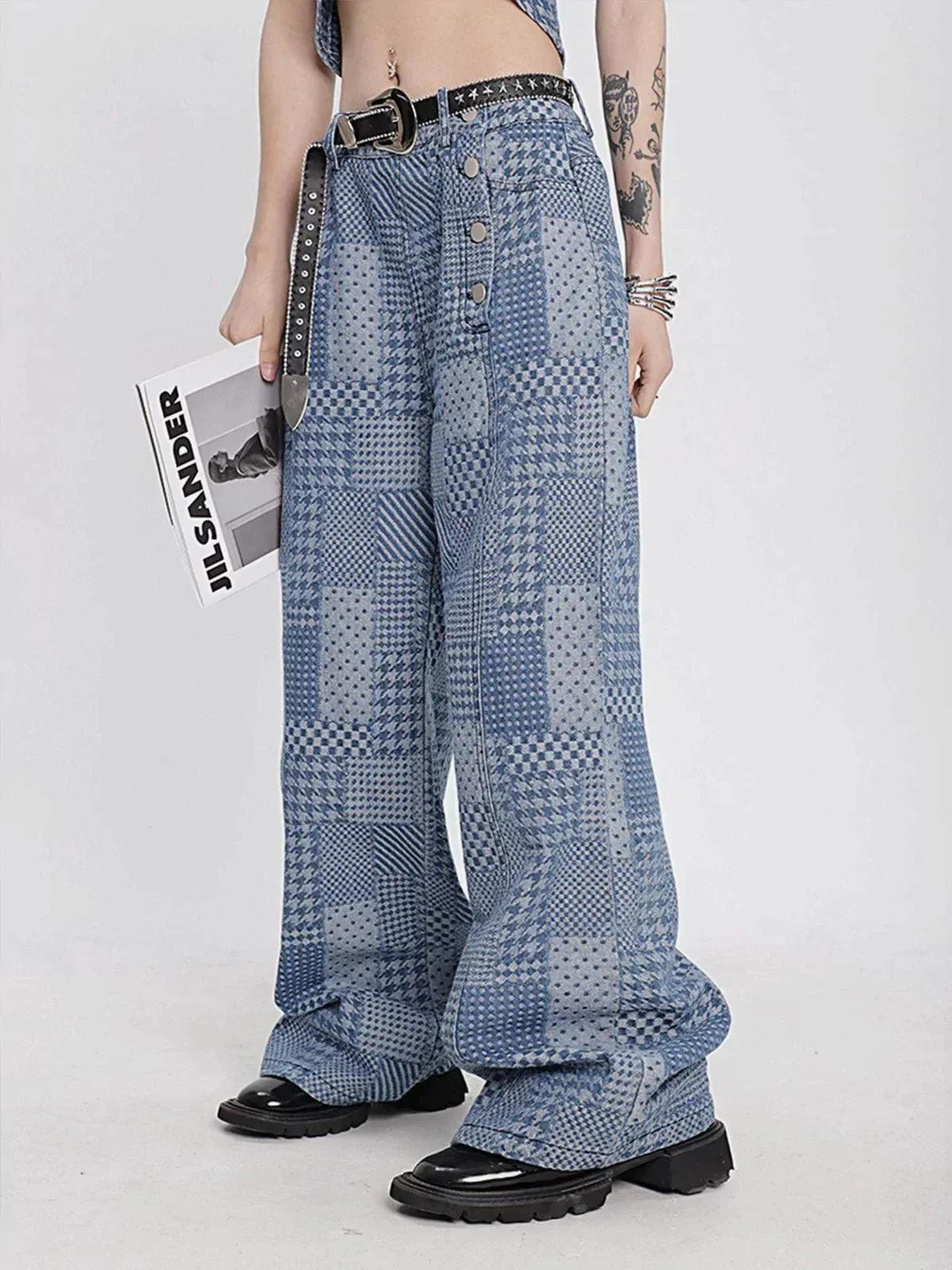 TALISHKO Vintage Patchwork Jeans