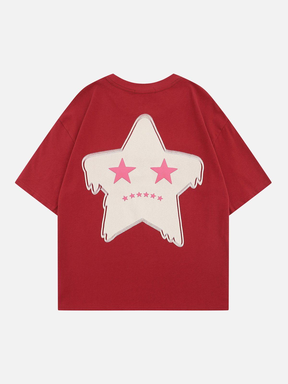 TALISHKO Stars Flocked Graphic Tee