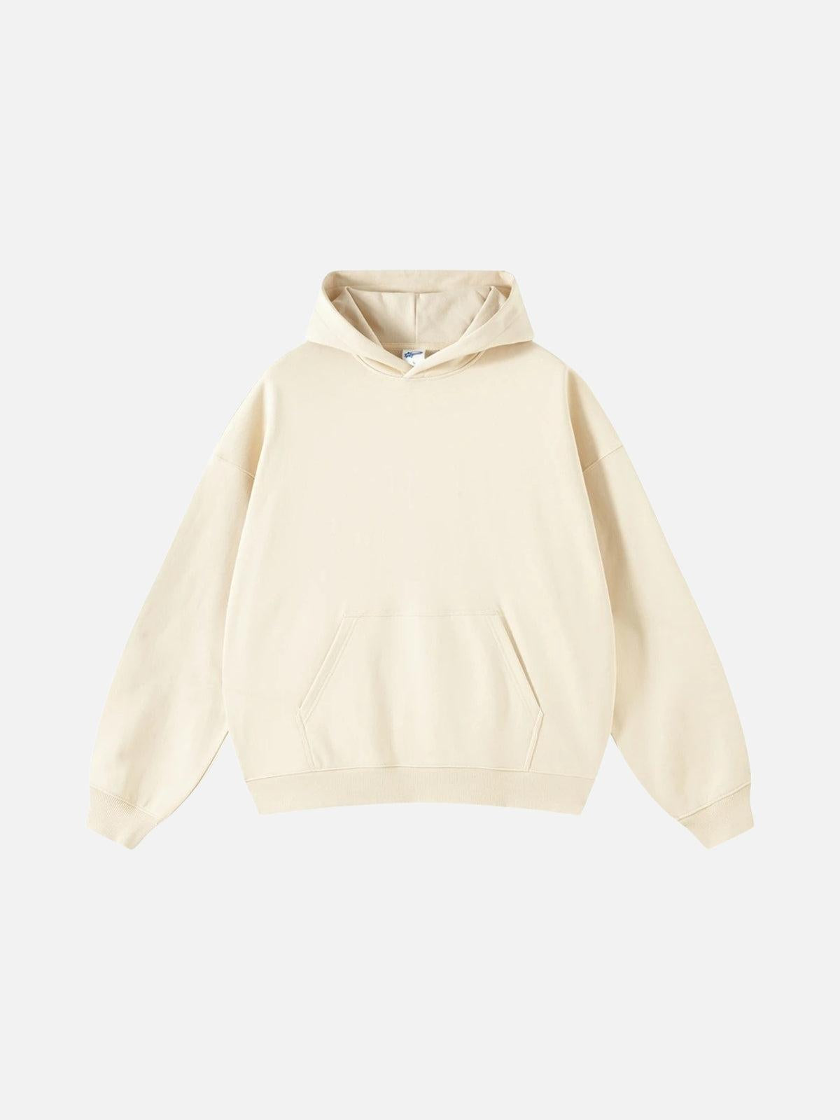 TALISHKO Solid Cotton Hoodie