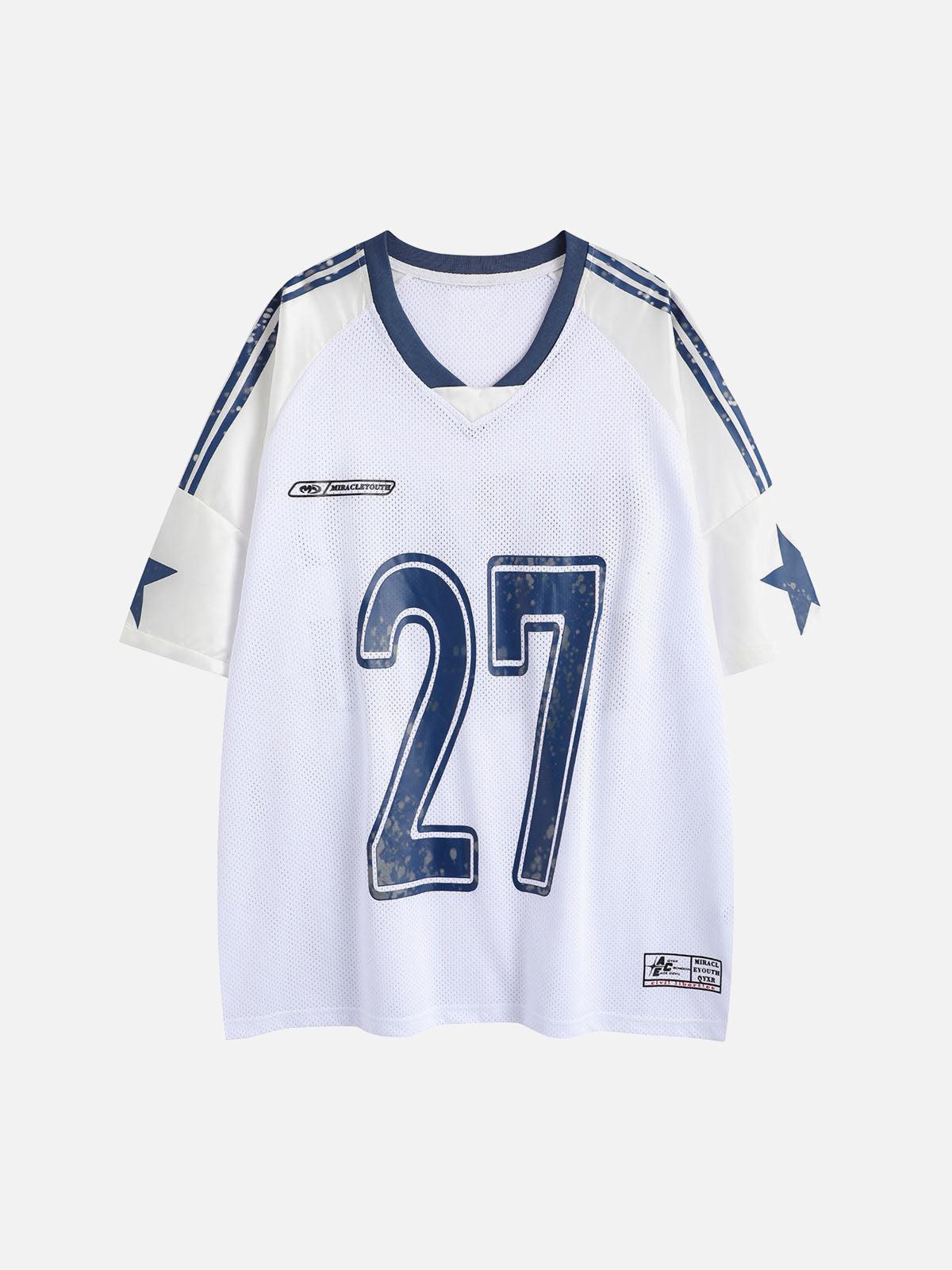TALISHKO Oversized NO. 27 Sports Jersey T-Shirt