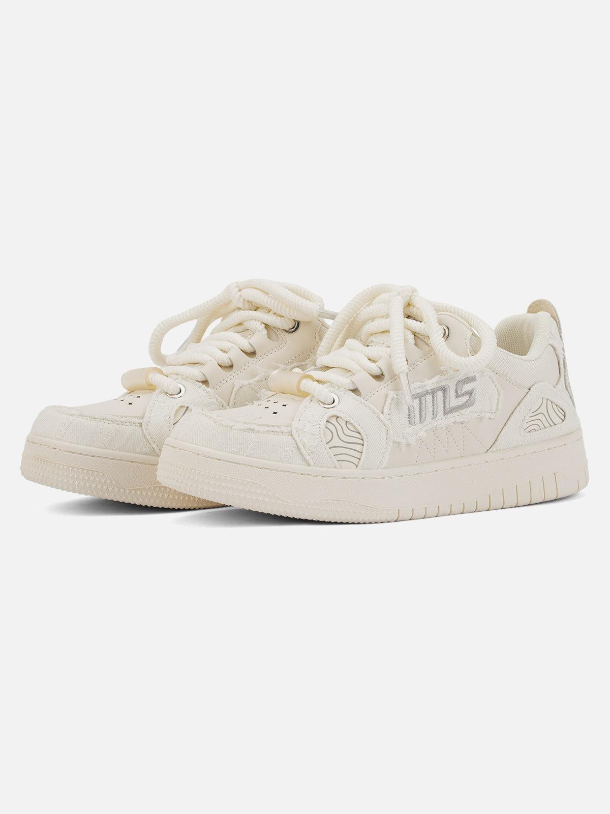 TALISHKO Embroidered Letter Shoes