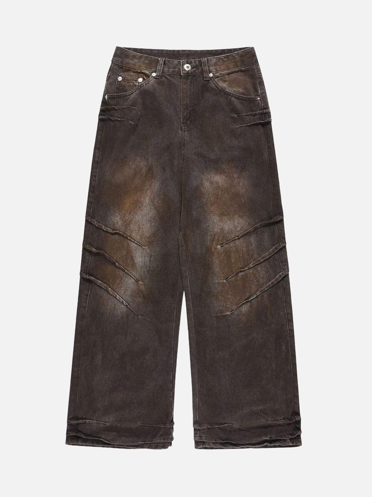 TALISHKO American Street Fashion Heavy Industry Washed Jeans