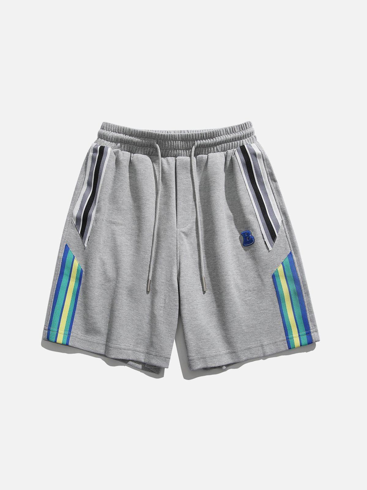 TALISHKO Colorful Stripe Shorts